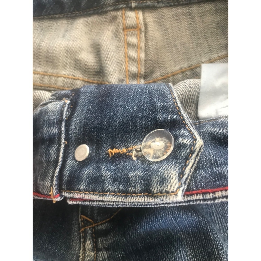 Vintage Y2K Tommy Hilfiger Flared Women Denim Blue Jeans 32Wx31.5L Rise 9.5‎ - Picture 8 of 9